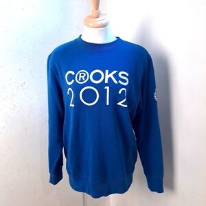 Crooks & Castles | Blue Crooks 2012 graphic crew neck unisex sweater